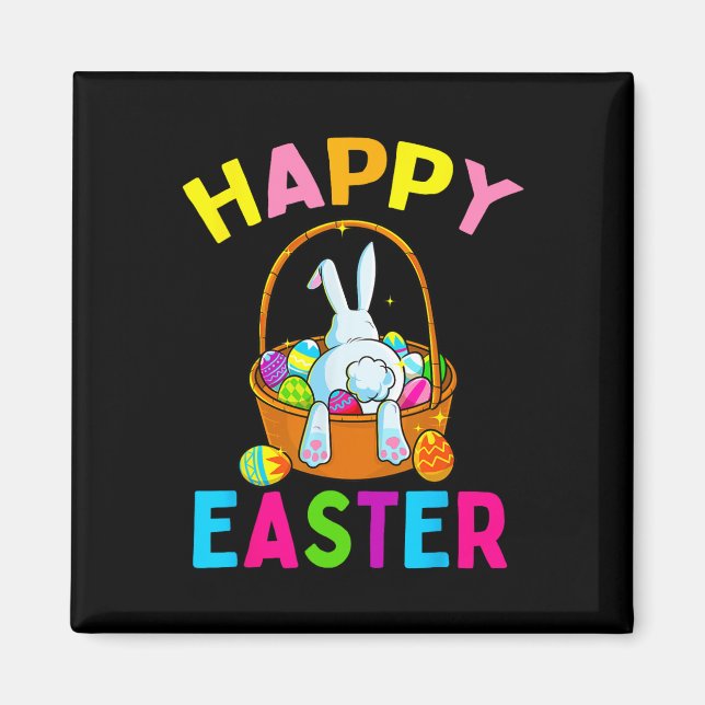 Happy Oaster Day Bunny Junting Schokolade Egg Magnet (Vorne)