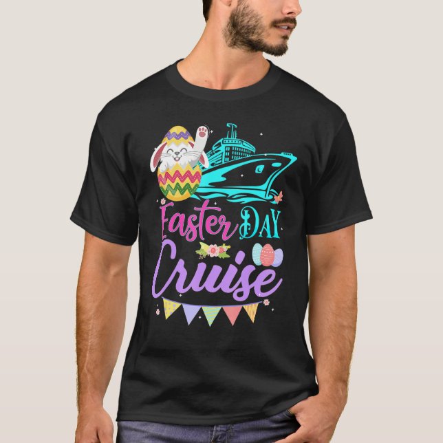 Happy Oaster Day Cruise Ship Ostereier T-Shirt (Vorderseite)