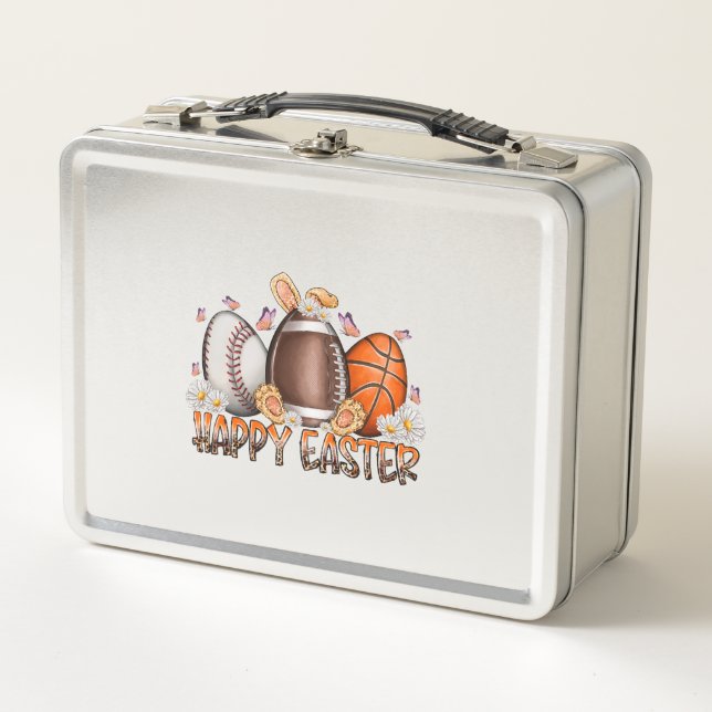 Happy Oaster DAy Eggs Metall Brotdose (Vorderseite)