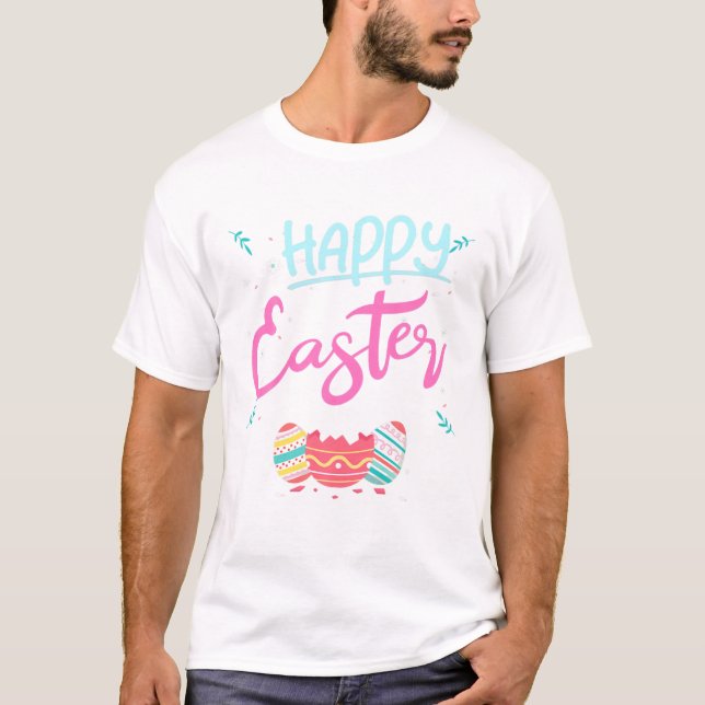 Happy Oaster Day Eggs T-Shirt (Vorderseite)