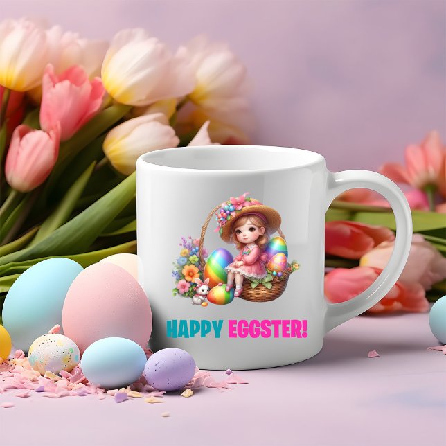 Happy Oaster Day - Feiern Zweifarbige Tasse (Von Creator hochgeladen)
