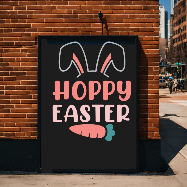 Happy Oaster Day - Funny Bunny Niedlich Poster (Von Creator hochgeladen)