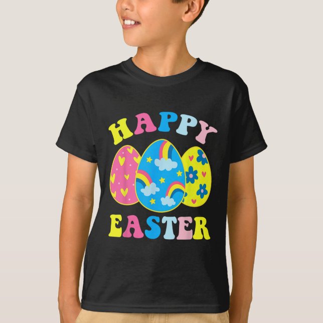 Happy Oaster Day Funny Egg Jagen Ostern Bunny T-Shirt (Vorderseite)