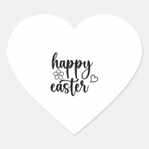 Happy Oaster Day Funny Eggs Rabbit Funny T - Shirt Herz-Aufkleber