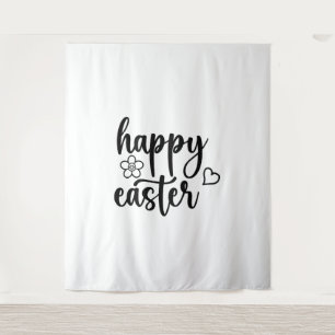 Happy Oaster Day Funny Eggs Rabbit Funny T - Shirt Wandteppich