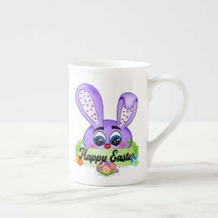 Happy Oaster Day, Niedliche Bunny Ears Kawaii Prozellantasse
