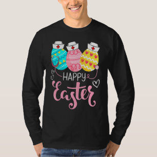 Happy Oaster Day Nursing Niedlich Bunny Egg Nurse  T-Shirt