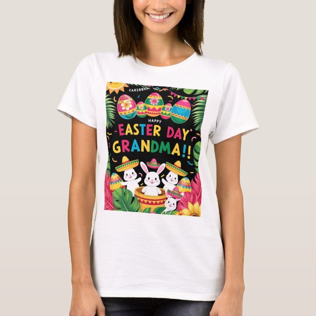 Happy Oaster Day Oma T-Shirt (Vorderseite)
