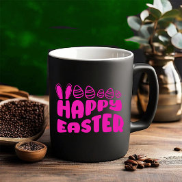 Happy Oaster Day - Ostereier Jäger Zweifarbige Tasse