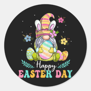 Happy Oaster Day Runder Aufkleber