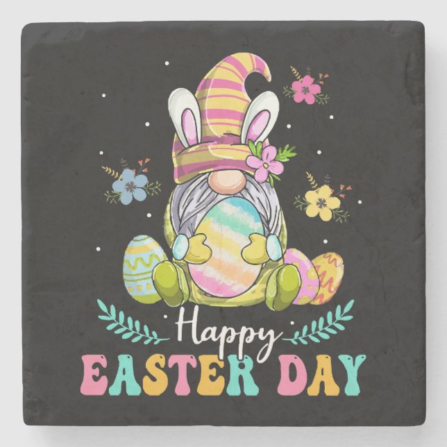 Happy Oaster Day Steinuntersetzer (Vorderseite)