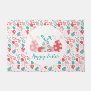 Happy Oaster Decorated Eggs Bunny Oars Fußmatte
