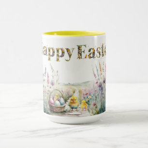 Happy Oaster Decorative Text Baby Chics Tasse
