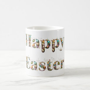 Happy Oaster Decorative Text Kaffeetasse