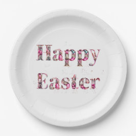 Happy Oaster Decorative Text Pappteller