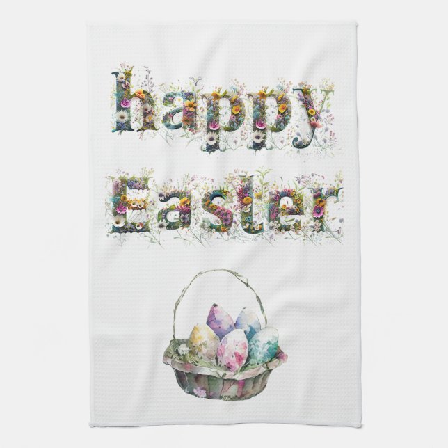 Happy Oaster Decorative Wildblume Geschirrtuch (Vertikal)