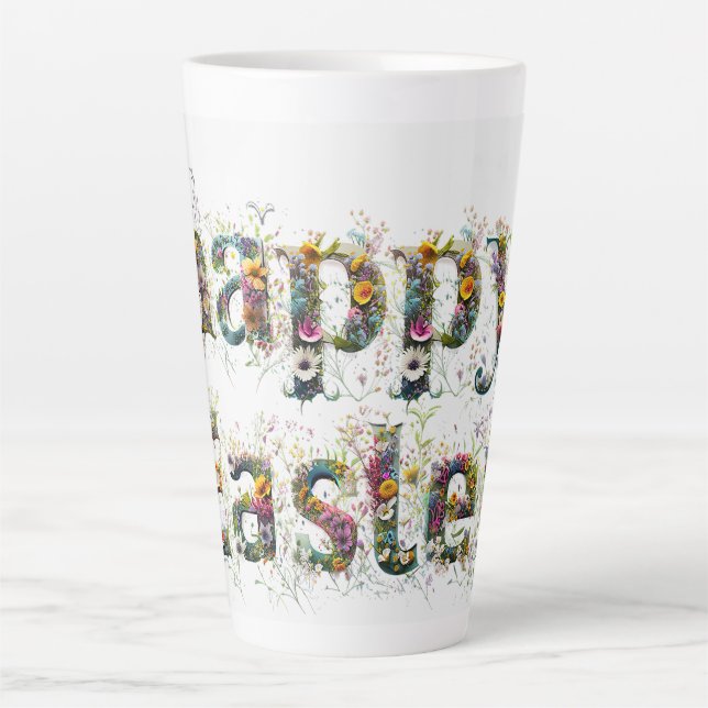 Happy Oaster Decorative Wildblume Milchtasse (Vorderseite)