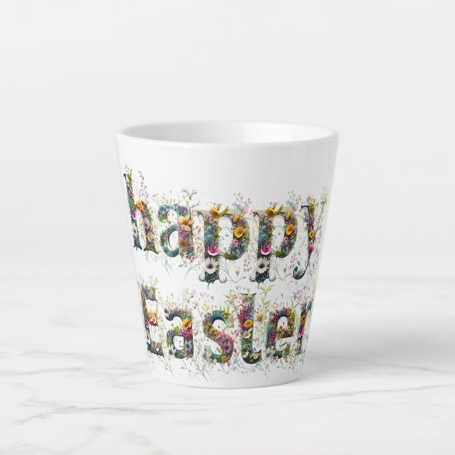 Happy Oaster Decorative Wildblume Milchtasse (Vorderseite)