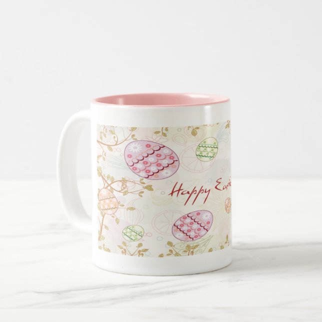 Happy Oaster Egg 2 Tasse (Vorderseite Links)