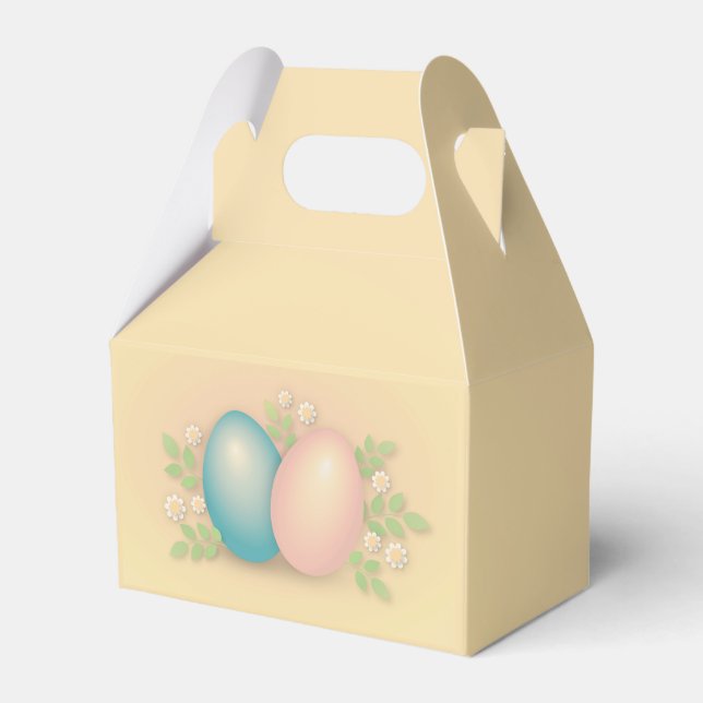 Happy Oaster Egg & Blume Geschenkschachtel (Vorderseite)
