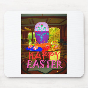 Happy Oaster Egg Center für Frühjahr Mousepad