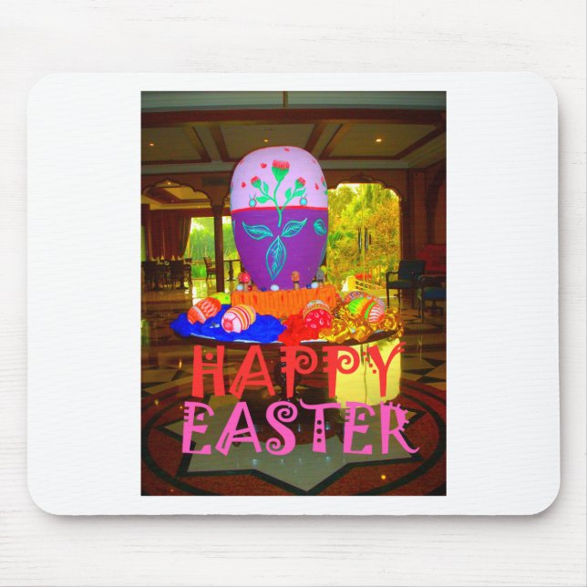 Happy Oaster Egg Center für Frühjahr Mousepad (Vorne)