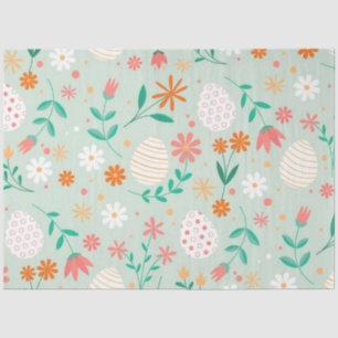 Happy Oaster Egg Floral Seidenpapier