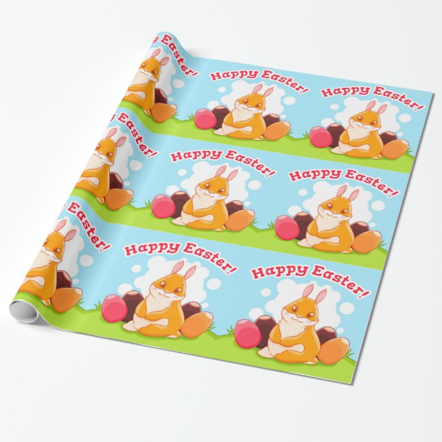 Happy Oaster Egg Hunt Geschenkpapier (Ungerollt)