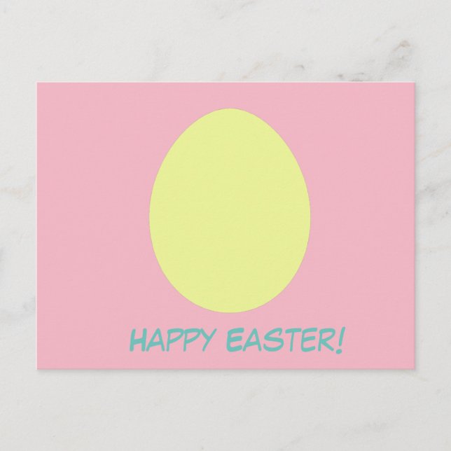 Happy Oaster Egg Postacard Feiertagspostkarte (Vorderseite)