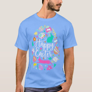 Happy Oaster Egg Rabbit Bunny T-Shirt
