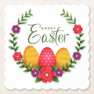 Happy Oaster Eggs Blume-23798 Untersetzer