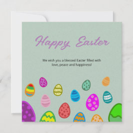 Happy Oaster Eggs Feiertagskarte