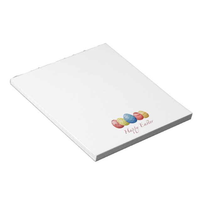 Happy Oaster Eiern Magnetic Notizblock (angewinkelt)