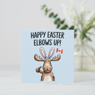 Happy Oaster Elbows Up Feiertagskarte
