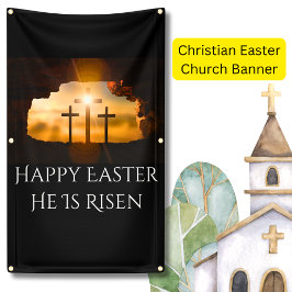Happy Oaster Er ist drei Kreuze Risen Banner