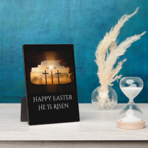 Happy Oaster Er ist drei Kreuze Risen Fotoplatte