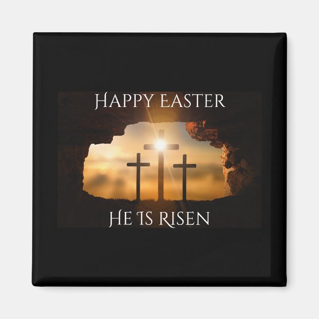 Happy Oaster Er ist drei Kreuzfahrten Urlaub Risen Magnet (Vorne)