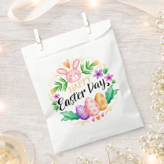 Happy Oaster Favor Bag Geschenktütchen (Ausgeschnitten)