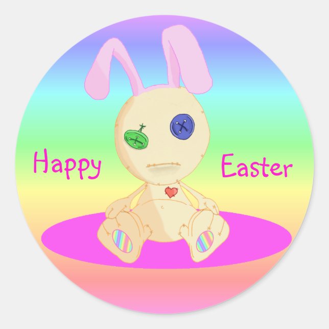 Happy Oaster feat Lil Cushy Runder Aufkleber (Vorderseite)