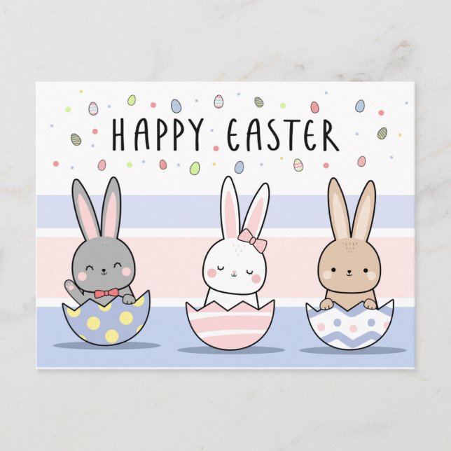 Happy Oaster Feiertagspostkarte (Vorderseite)