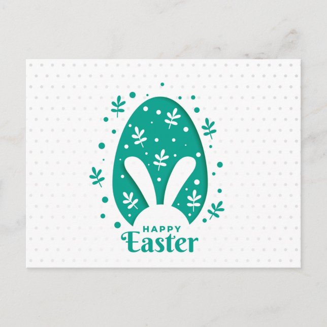 Happy Oaster Feiertagspostkarte (Vorderseite)