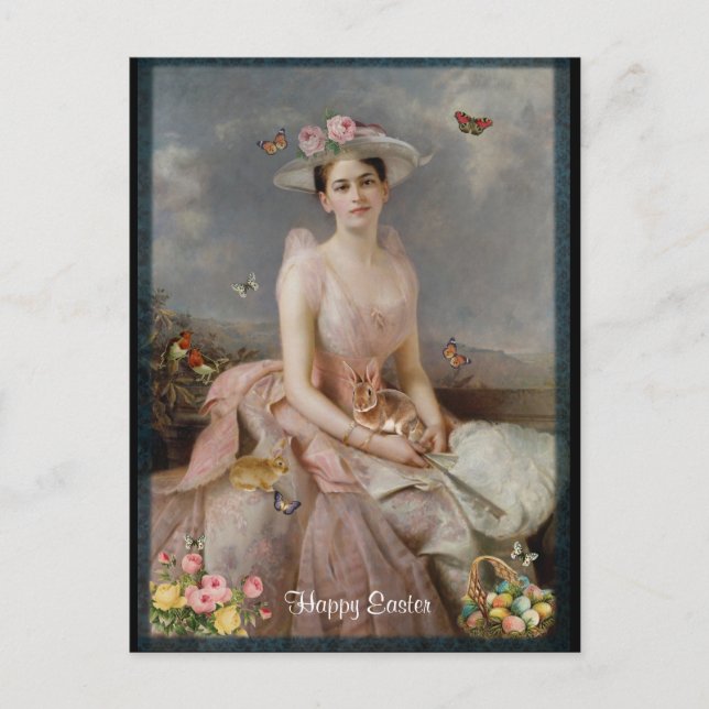 Happy Oaster Feiertagspostkarte (Vorderseite)