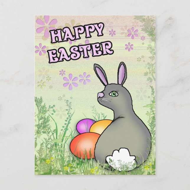Happy Oaster Feiertagspostkarte (Vorderseite)