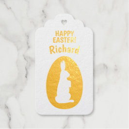 Happy Oaster Foil Gift Tags Geschenkanhänger