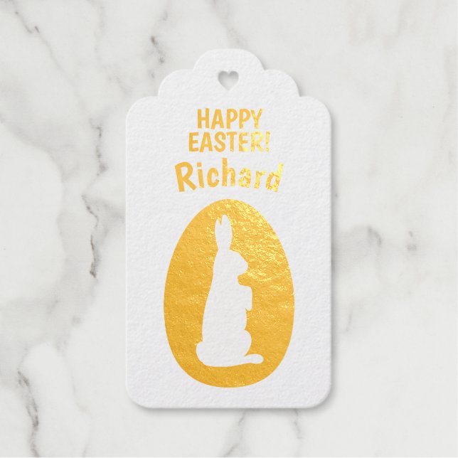 Happy Oaster Foil Gift Tags Geschenkanhänger (Vorderseite)