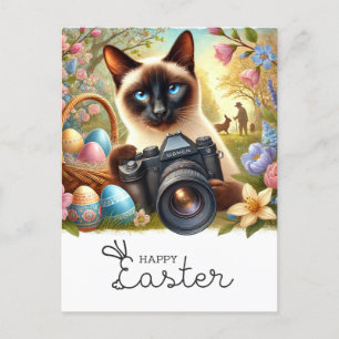 Happy Oaster for Cat Lovers Feiertagspostkarte