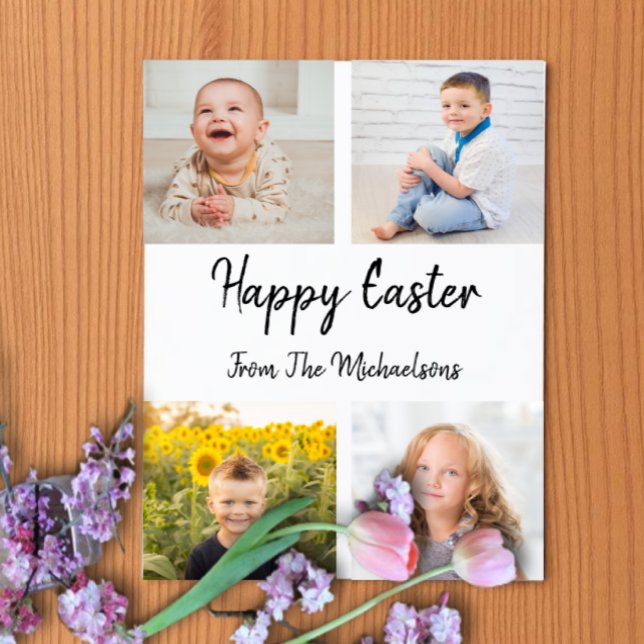 Happy Oaster Foto Collage Card Einladung (Von Creator hochgeladen)