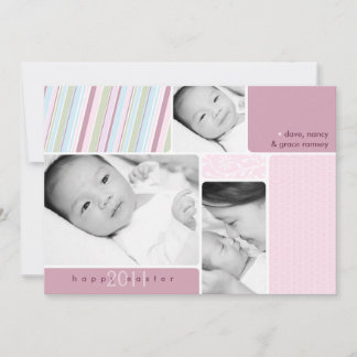 Happy Oaster Foto Collage Card Feiertagskarte