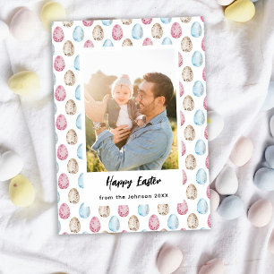 Happy Oaster Foto Family Feiertagskarte