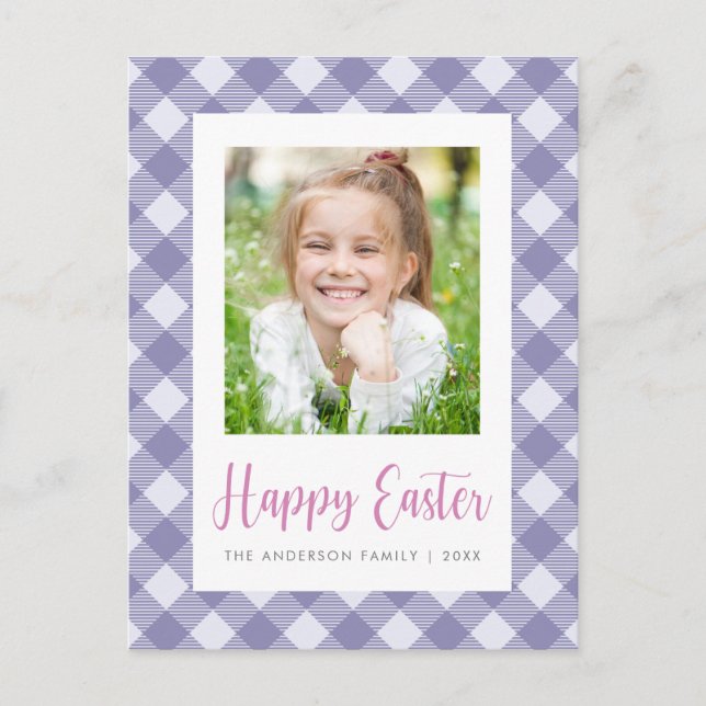 Happy Oaster Foto Postkarte (Vorderseite)